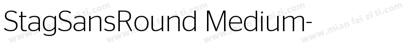 StagSansRound Medium字体转换